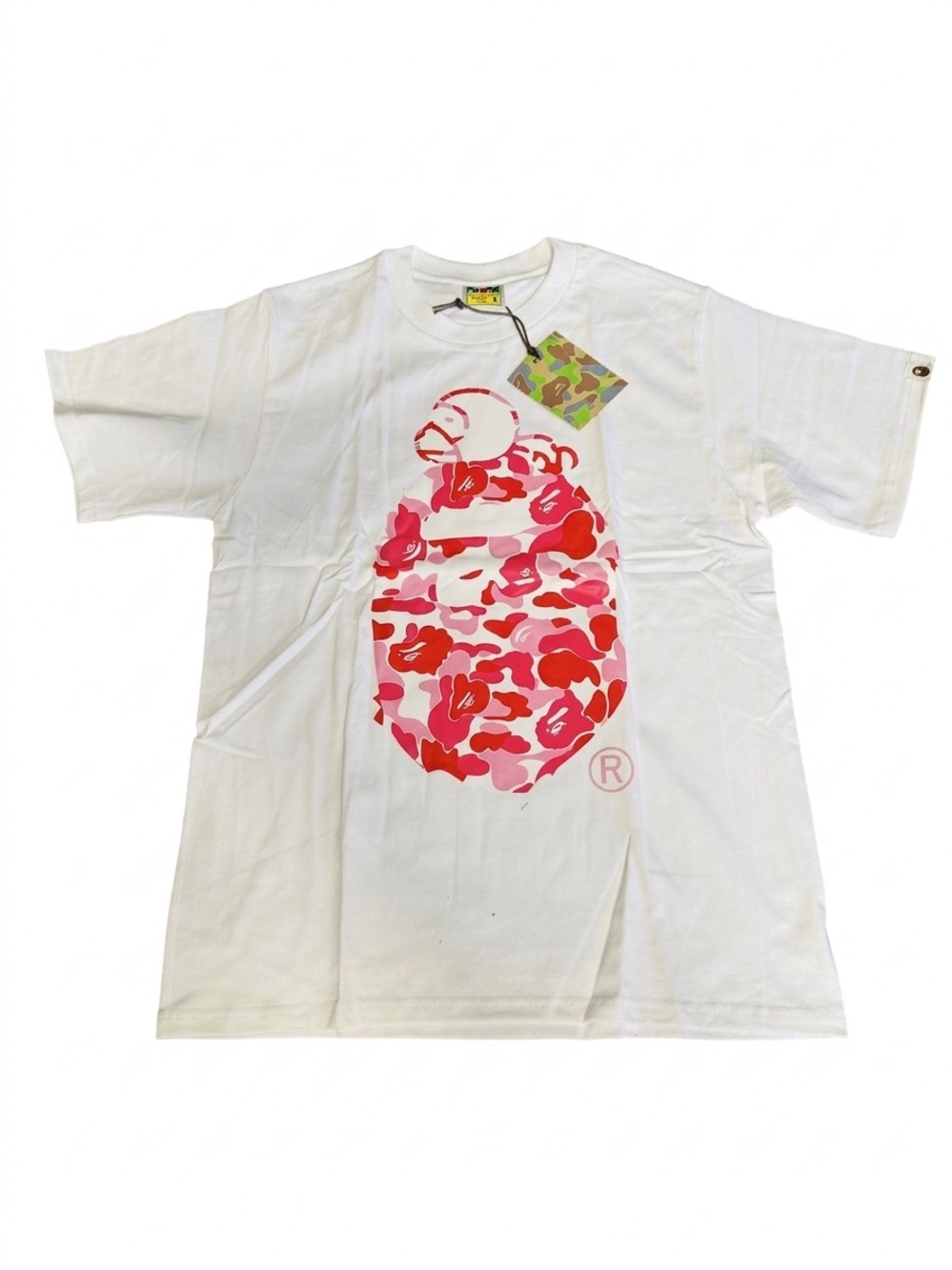 A Bathing Ape BAPE Pink Camo Ape Head T-Shirt